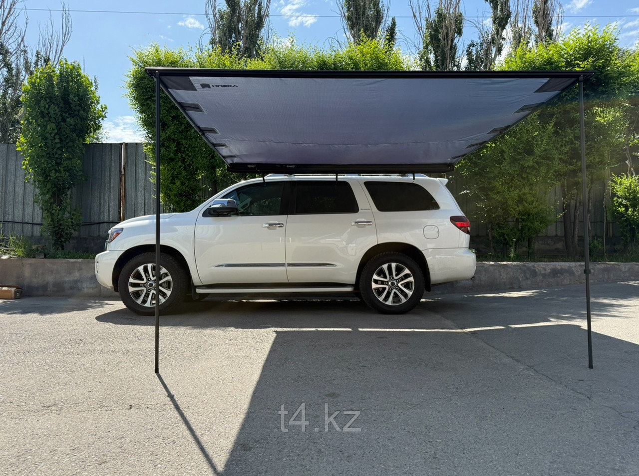 Тент маркиза боковой в алюминиевом корпусе. Серый. Размер 3 метра х 3 метра - HUSKY TENT, фото 1