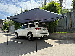 Тент маркиза крыло / бабочка / веерный боковой. 2.5 метра. На левую сторону. С опорами - HUSKY TENT