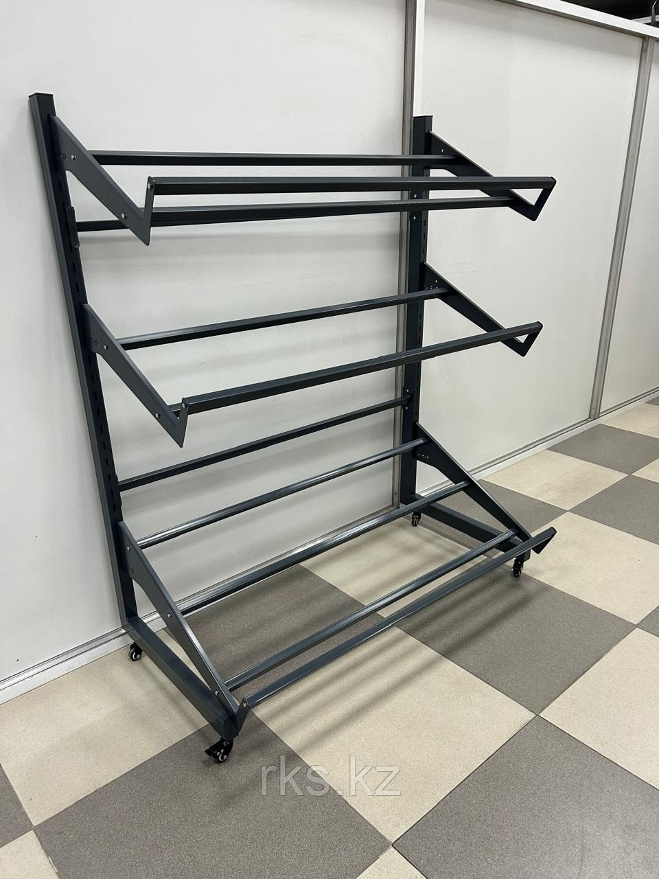 Стеллаж торговый RKS 130x60x160 см, полок 3 шт