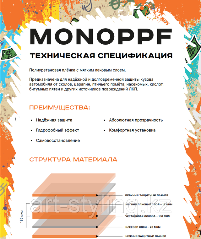 антигравийная пленка алматы