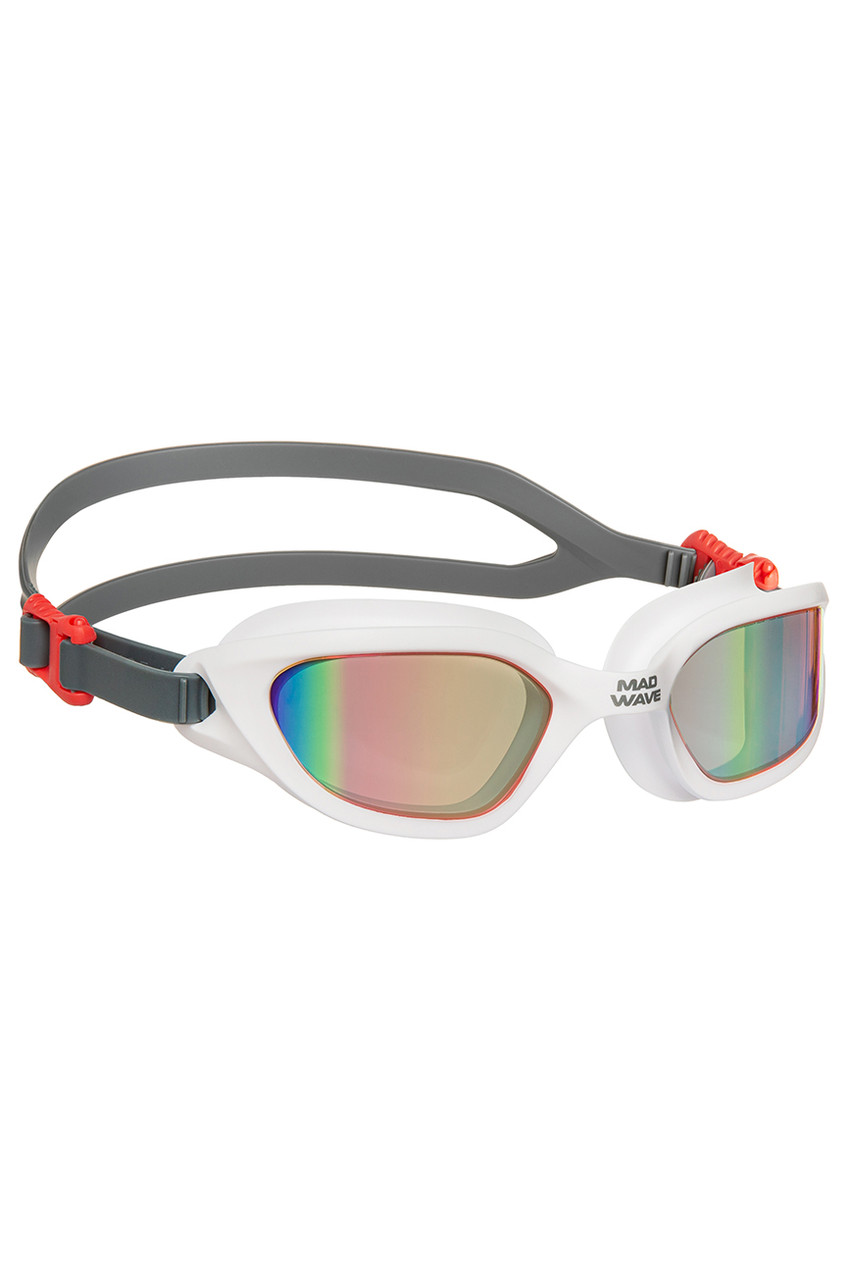 Очки для плавания Mad Wave F Motion Rainbow white