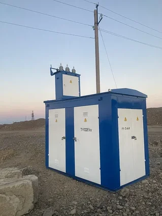 КТП с воздушным вводом и кабельным выводом номинальной мощностью 160 кВА без трансформатора