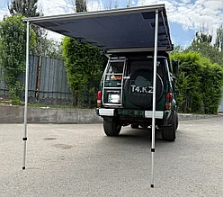 Тент маркиза боковой в чехле. Серый. Размер 1.6 метра х 2.5 метра - HUSKY TENT