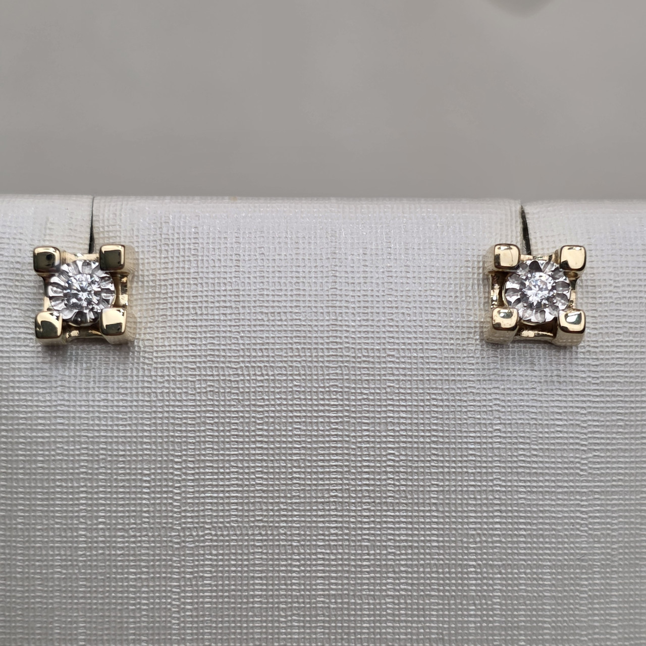 Серьги 585 проба ж/з масса 1,91 гр, вставка фианиты, фото 1