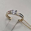 Кольцо 585 проба ж/з масса 2,27гр ,вставка фианиты, размер 16,5, фото 6