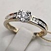 Кольцо 585 проба ж/з масса 2,27гр ,вставка фианиты, размер 16,5, фото 7