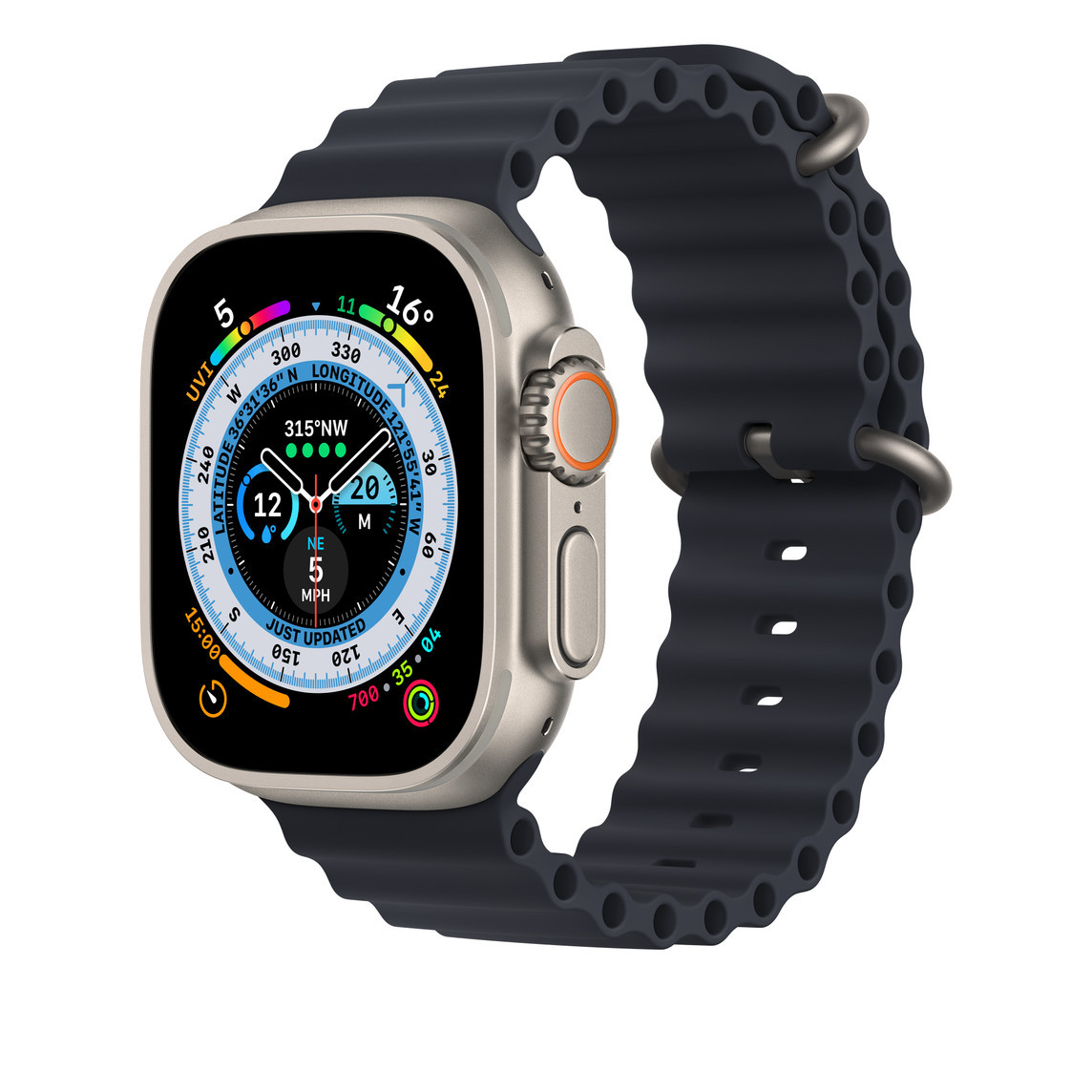 Apple Watch Ultra Series 2 GPS 2024 + Cellular Black Ti Ocean Band Black