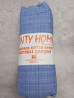 Простынь на резинке 180 * 200 * 25 см. Ранфорс, Турция.