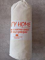 Простынь на резинке 180 * 200 * 25 см. Ранфорс, Турция.