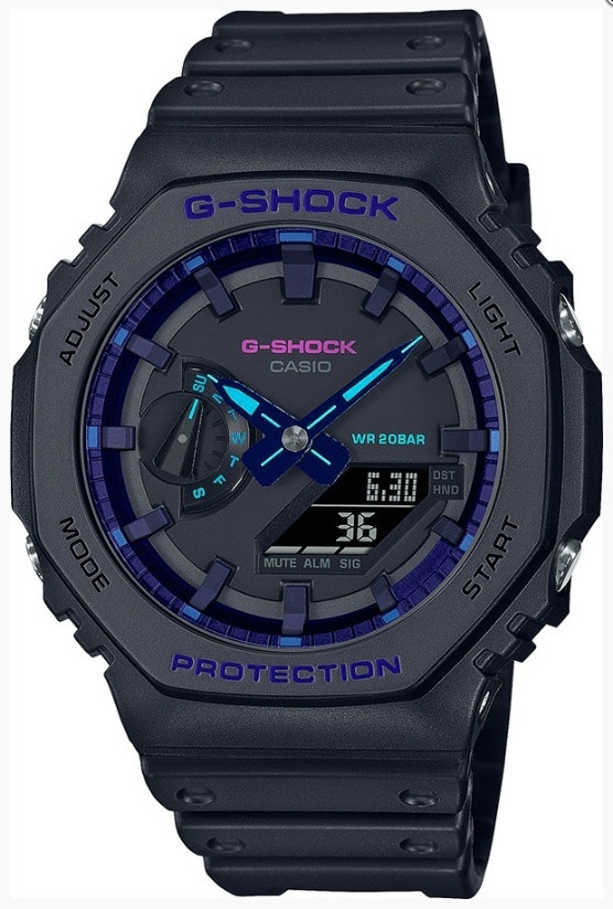 Часы Кварцевые CASIO GA-2100VB-1ADR полимер