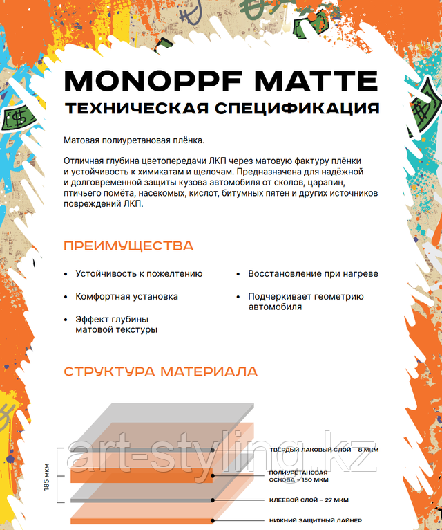 матовая пленка на машину