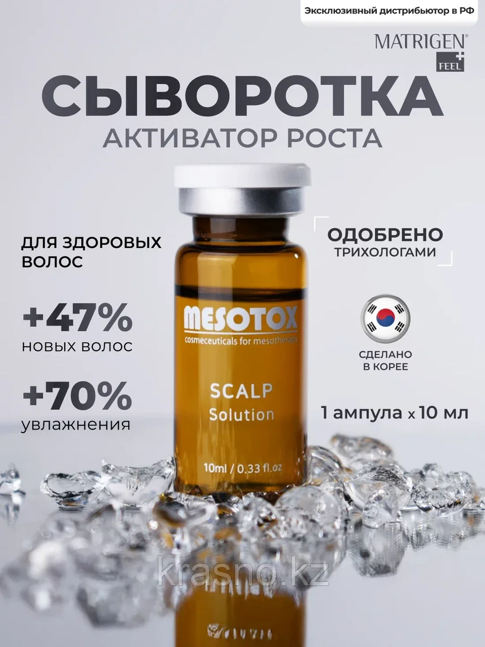 Сыворотка Матриджен Mesotox Scalp Solution Matrigen против выпадения волос 10мл