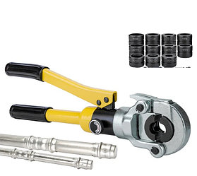 Гидравлический обжимной инструмент, пресс-клещи с губками GC-1525 для труб 15, 20, 25 мм