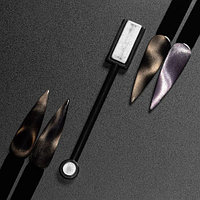 IRISK Магнит для кошачьего глаза двойной прямоугольник круг чёрный