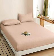 Простынь на резинке 180х200х25см, сатин, Россия.