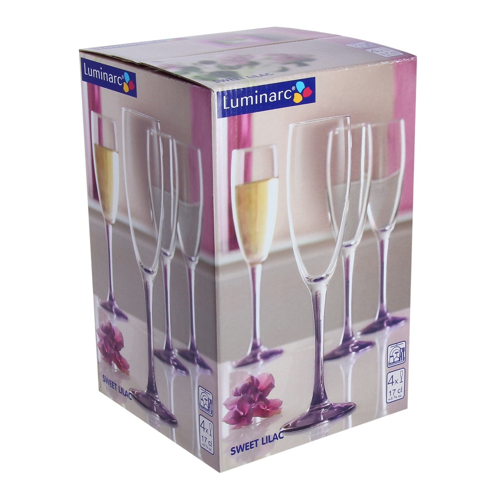 SWEET LILAS фужеры для шампанского, 4 шт. (170 мл)