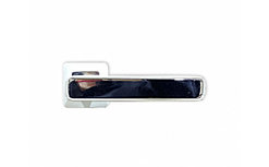 Дверная ручка на квадратной розетке Highgrade HQ.475.A4.WH.CP БЕЛЫЙ/ХРОМ