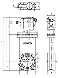 Вакуумные затворы Пневматические осевые , фланец UHV CF, фото 2