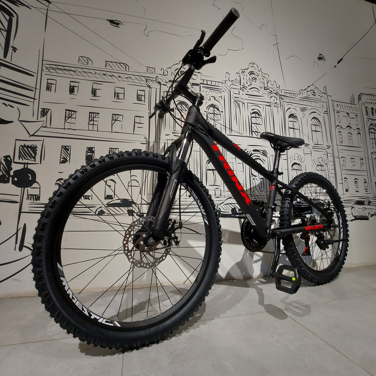 Горный подростковый Велосипед Trinx M114 на 24" колесах. Рама алюминиевая. MTB. Скоростной.