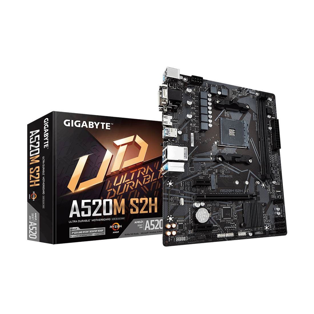 Материнская плата GIGABYTE A520M S2H