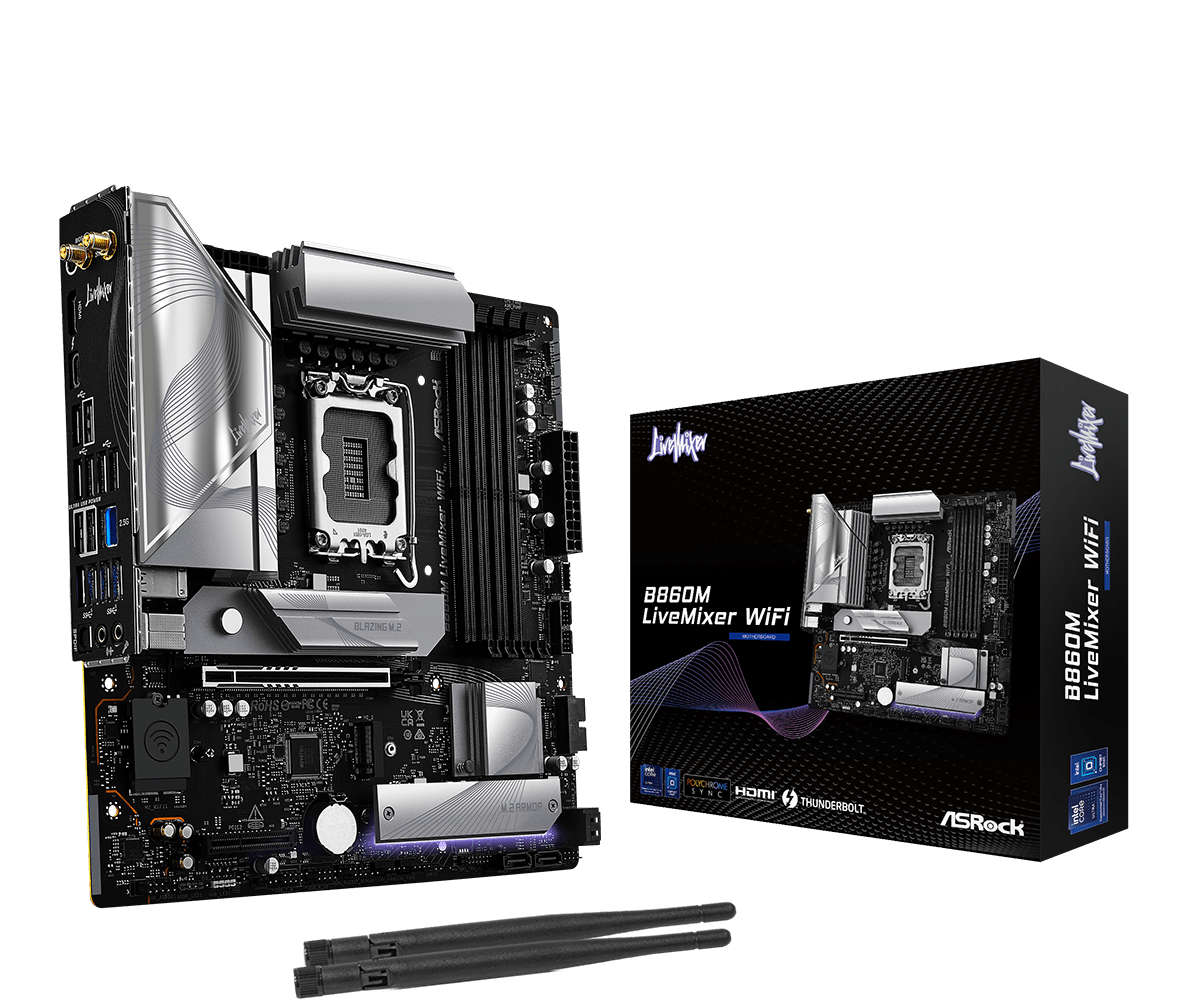 Материнская плата ASRock B860M LIVEMIXER WIFI