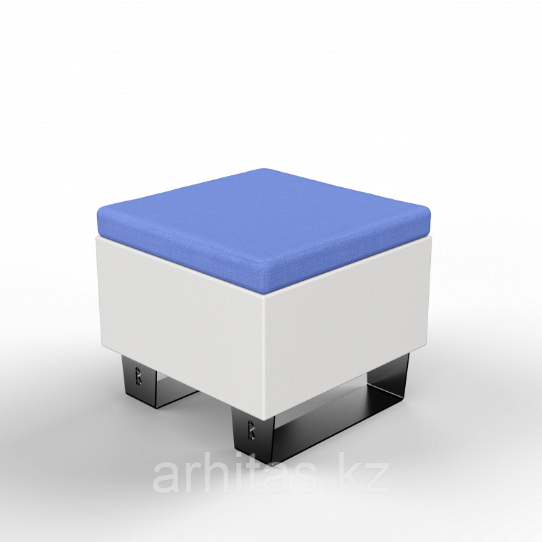 Скамейка Brick 60 белого цвета / аксессуар темно-синего цвета
