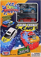 Модель машины Motormax Набор Color Change Cars w/2 Water Tubs (Серия Сolor Twisters) 78190
