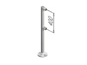 OMA-02.366.A0 (2 муфты, d=38мм) Стойка ограждения