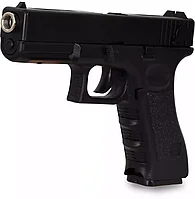Пистолет пластмассовый с металлическими элементами Glock 17 19,5см Q1