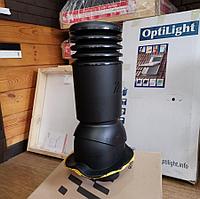 Вентиляционный выход HiVENT PN Монтерей Ø125 мм Чёрный RAL 9005 утеплённый