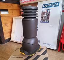 Вентиляционный выход HiVENT PN Монтерей Ø125 мм Тёмно-Коричневый RAL 8019 утеплённый