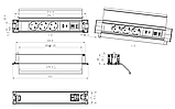 Shelbi SDO3-MULT10-S Настольный блок с крышкой, 3 розетки 220B, 1 USB, 1 Type-C, RJ45, HDMI, серебро, фото 4