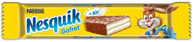 ВАФЛИ NESQUIK  МОЛОЧНОМ ШОКОЛАДЕ 18 гр (30шт в уп)
