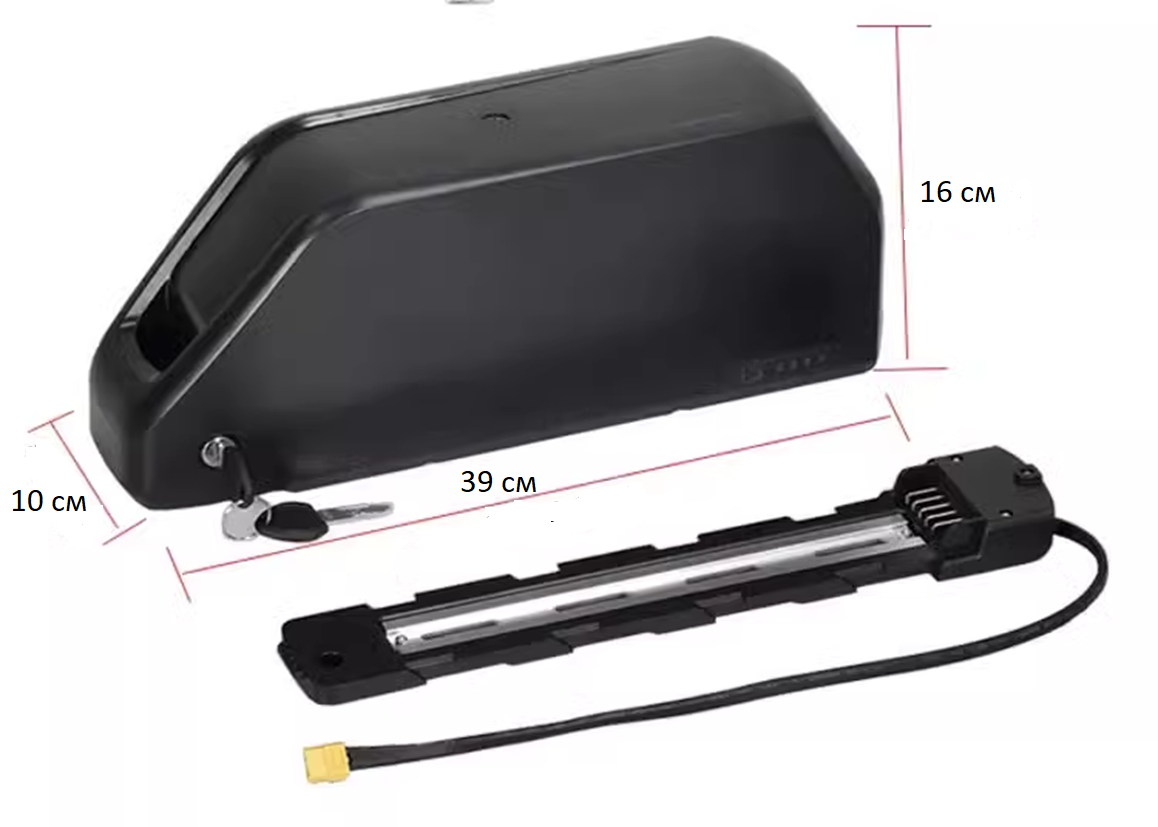 Аккумулятор Li-ion 48v 28,8 A/H + зарядн. устройство 48 v. Вес 6 Кг. Для моторов до 1500w