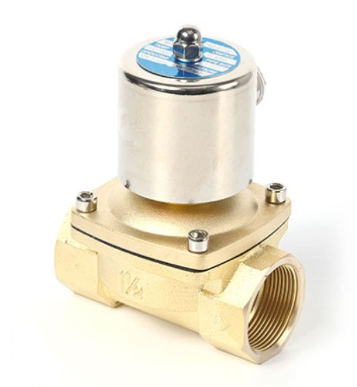 Клапан электромагнитный высокотемпературный (NC, normally closed) 2WG400-40, G11/2 дюйма, 110В, фото 1