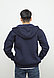 Толстовка на молнии XXL, Темно-синий - фото 3 - id-p123525246