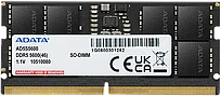 Модуль памяти для ноутбука SoDimm DDR5 8GB ADATA AD5S56008G-S, DDR5, 5600MHz, 1.1V