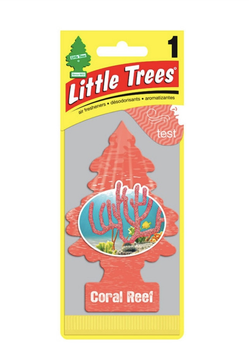 Ароматизатор в авто "КОРАЛЛОВЫЙ РИФ" Ёлочка "Little Trees"
