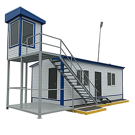 КПП, офис и медпункт на базе 40-футового контейнера