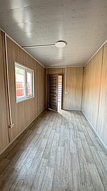 Бытовка с 2 комнатами, антрацит, на базе 40-футового футового морского контейнера