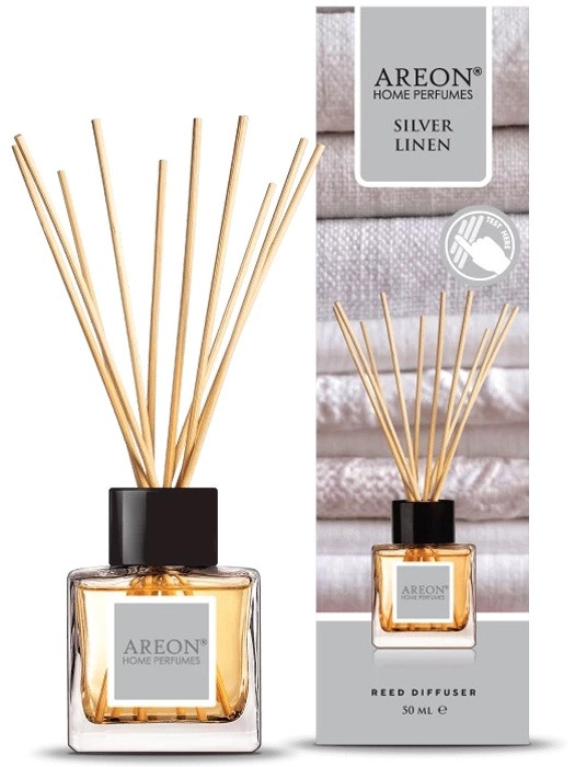 AREON Аромадиффузор воздуха Areon Home Perfume Silver Linen 50 мл
