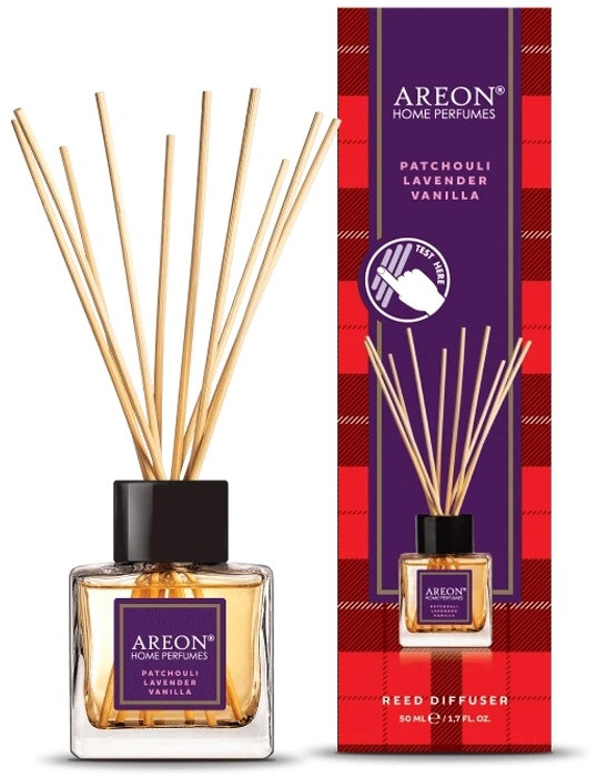 AREON Аромадиффузор воздуха Areon Home Perfume Tartan Patchouli Lavender Vanilla 50 мл, фото 1