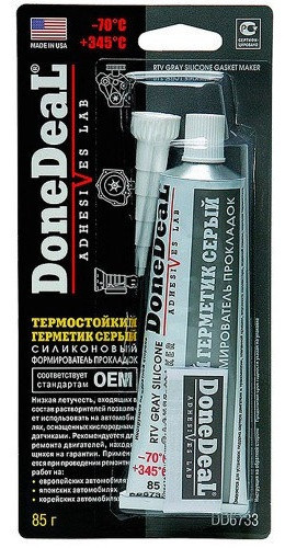 DoneDeal герметик DD6733 85 мл серый, фото 1