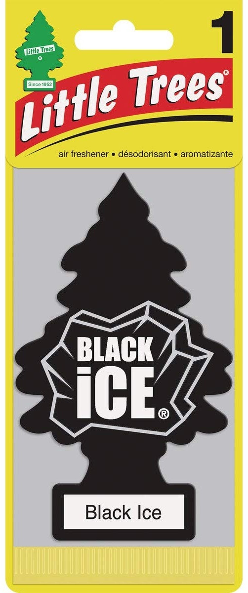 Little Trees ароматизатор картонный 00010155 Чёрный лёд, фото 1