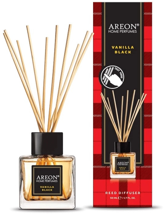 AREON Аромадиффузор воздуха Areon Home Perfume Tartan Vanilla Black 50 мл