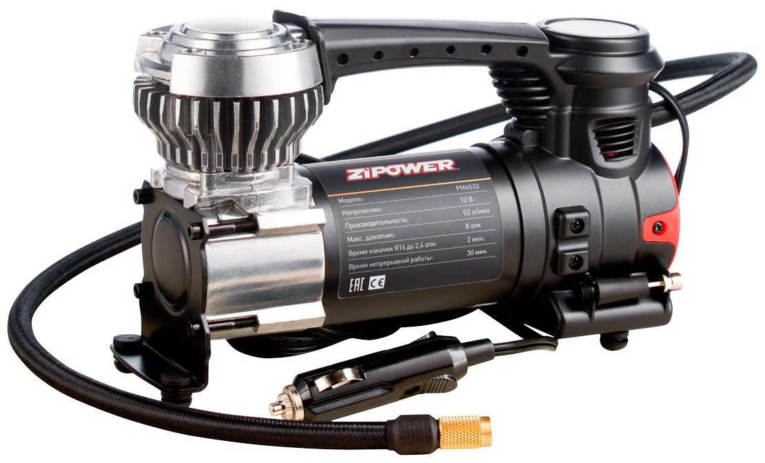 Автокомпрессор ZIPOWER поршневый PM6532
