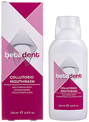 BETADENT Collutorio Mouthwash Clorexidine 0,20% ополаскиватель мятный 250 мл
