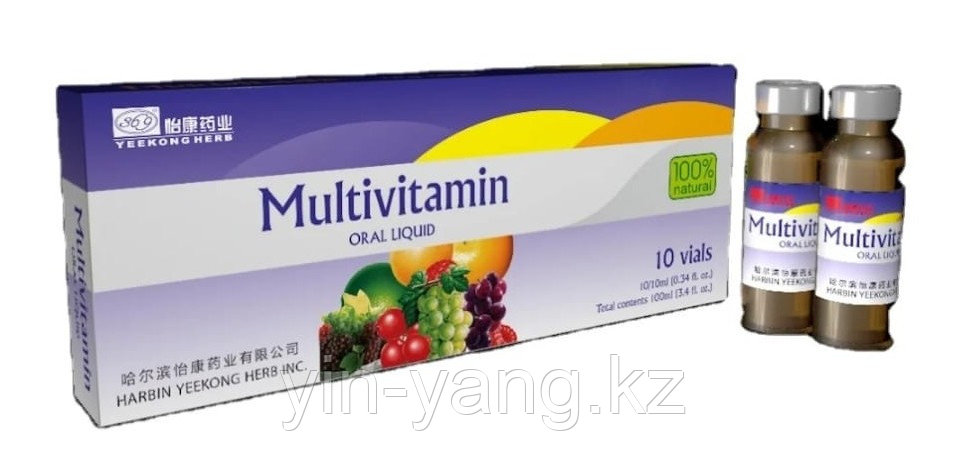 Мультивитаминный комплекс "Multivitamin oral liquid", 10 шт