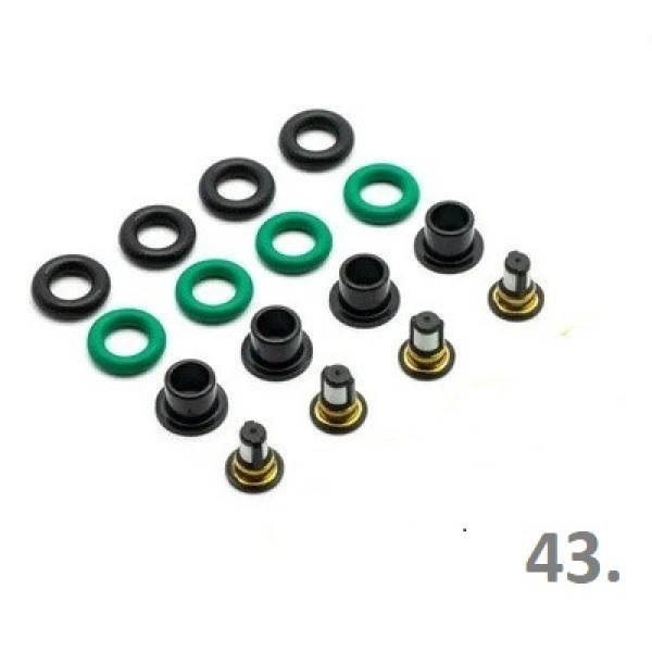 Ремкомплект топливной форсунки,  колечки на 4 штуки Nissan MR18 MR20