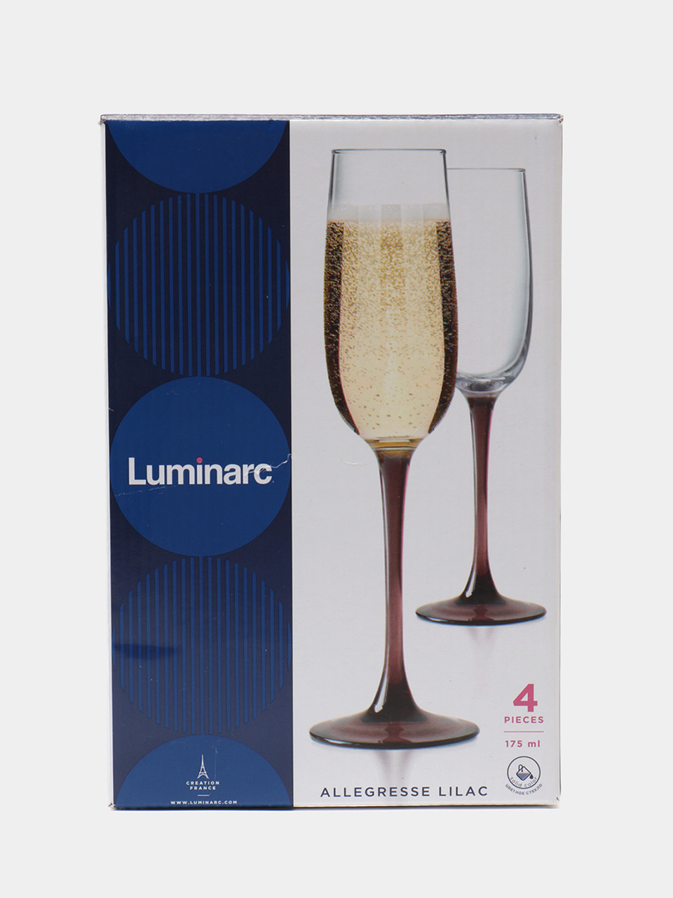 Luminarc фужеры для шампанского Allegreese, 4 шт.(175 мл) ОСЗ
